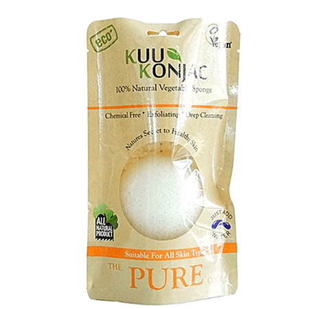 Kuu Konjac,Pure Sponge,ฟองน้ำ,ใยบุก,ธรรมชาติ,สำหรับทุกสภาพผิว,ผิวกาย