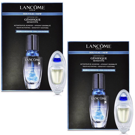 แพ็คคู่ Lancome Advance Genifique Sensitive 4mlx2 เซรั่มสูตรใหม่ล่าสุดในกลุ่ม Génifique ฟื้นฟูบำรุงผิวยามค่ำคืน เพื่อเผยผิวสวยอ่อนเยาว์