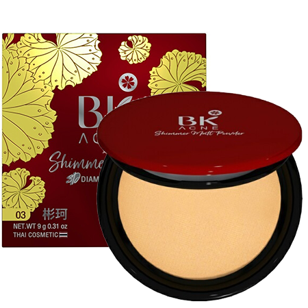 BK MASK Acne Shimmer Matt Powder 3D Diamond #03 Honey 9g 