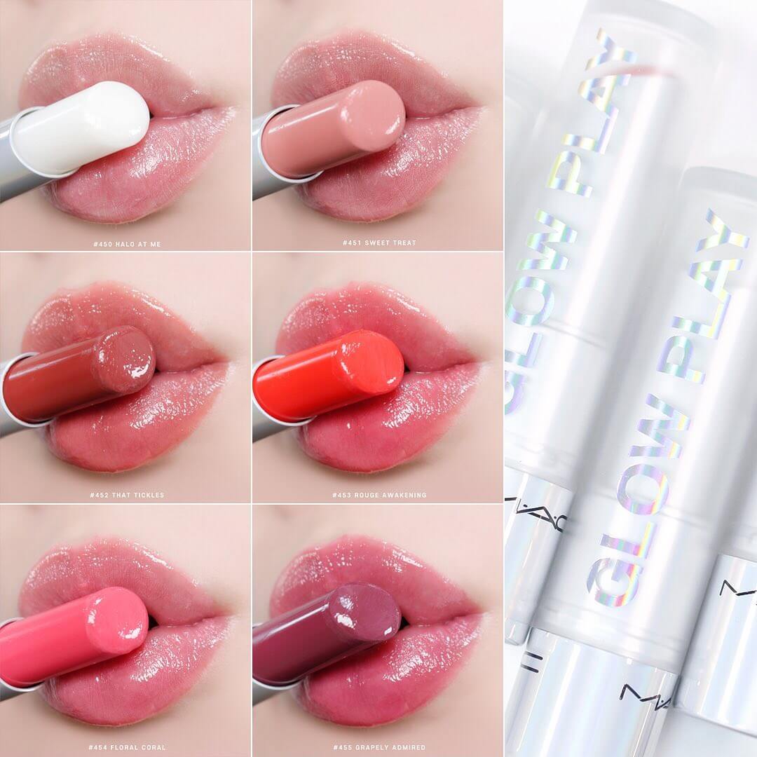 MAC Glow Play Lip Balm #Floral Coral 3.6 g ลิปบาล์มลิซ่า ให้ริมฝีปากชุ่มฉ่ำ สีสวยระเรื่อแวววาว