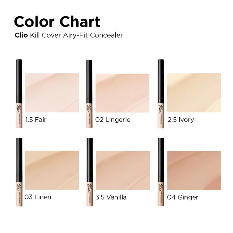 Kill Cover Airy-Fit Concealer #02 (No Box) 3g  คอนซีลเลอร์ ปกปิดแบบ Air Fit เบาสบายผ่านการยึดเกาะแบบบางที่ไม่จับตัวเป็นก้อน เกลี่ยง่าย ติดแน่นสนิท 