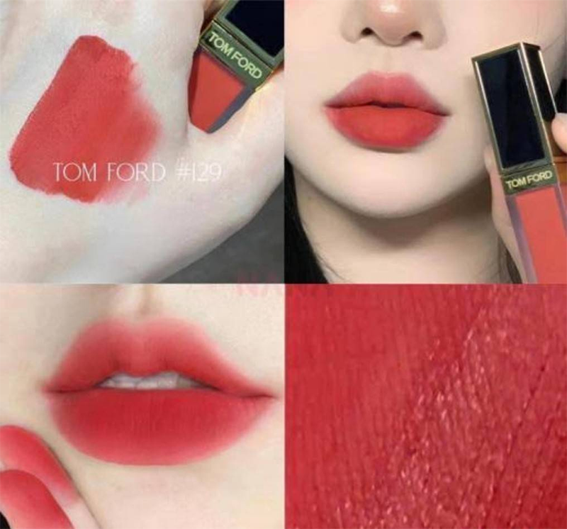 Tom Ford Beauty Liquid Lip Luxe Matte #129 Carnal Red 6 ml (Exp 12/2025) 